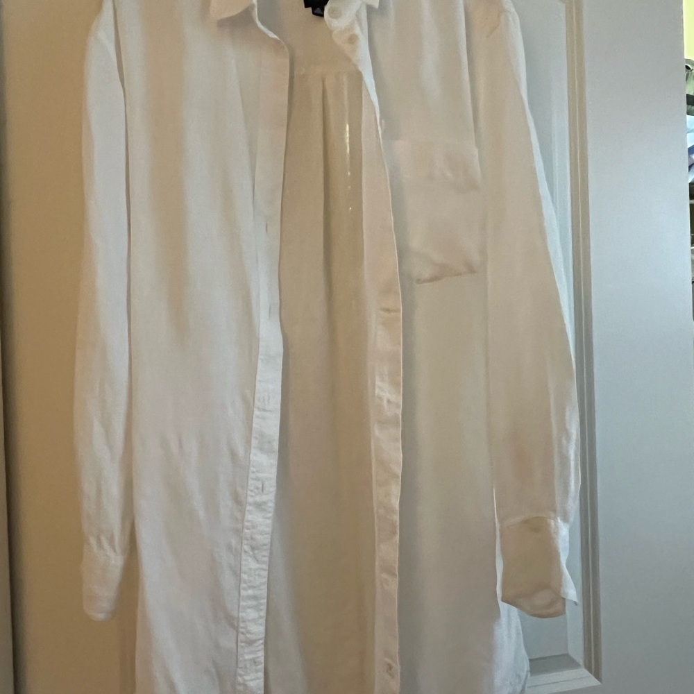 GAP White Casual Button Down Shirt Crisp Cotton